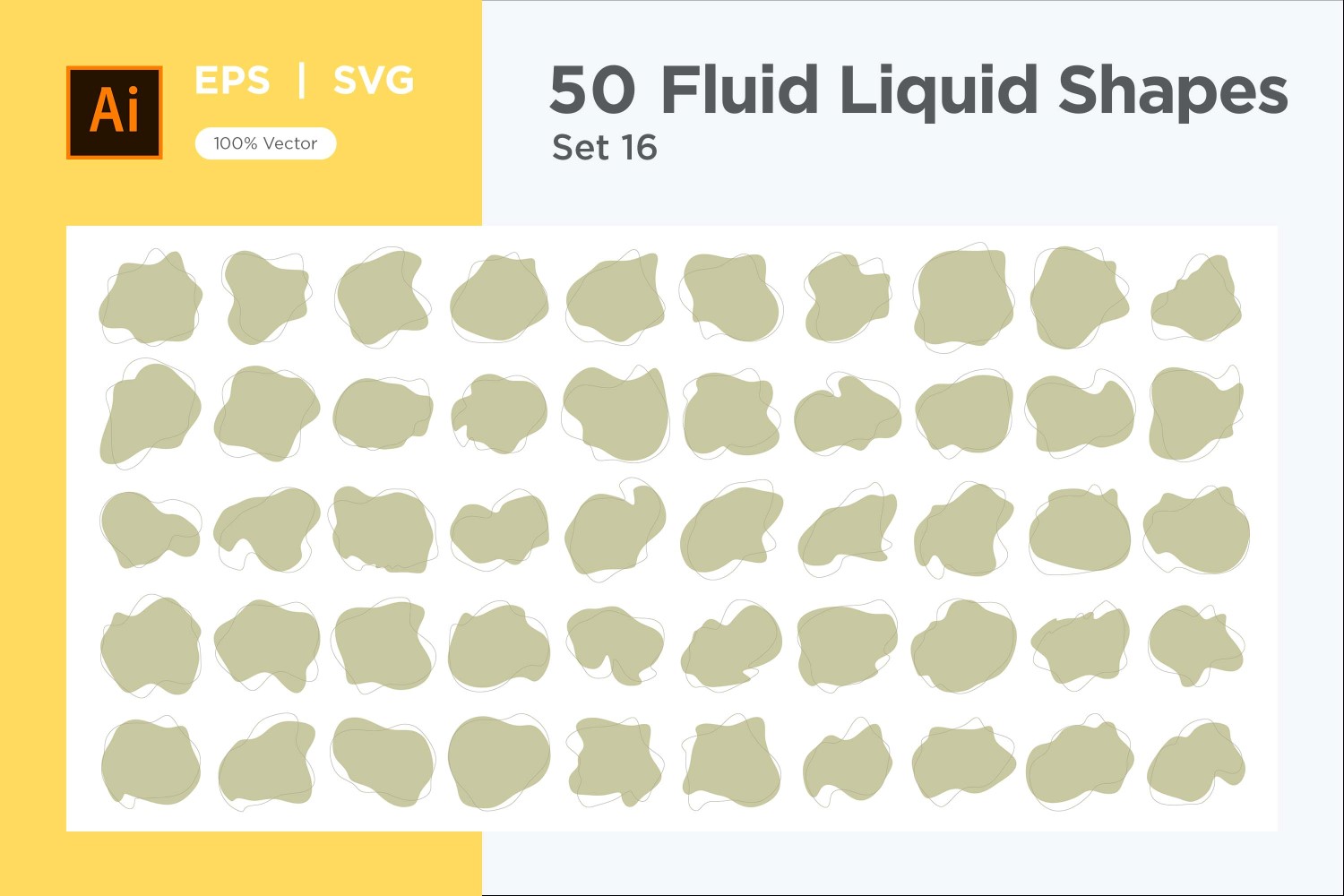 Fluid Liquid Shape V3 50 SET 16