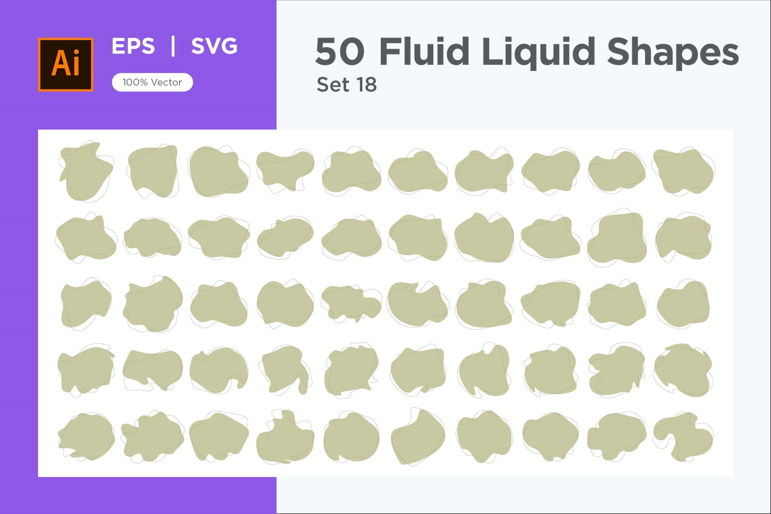 Fluid Liquid Shape V3 50 SET 18