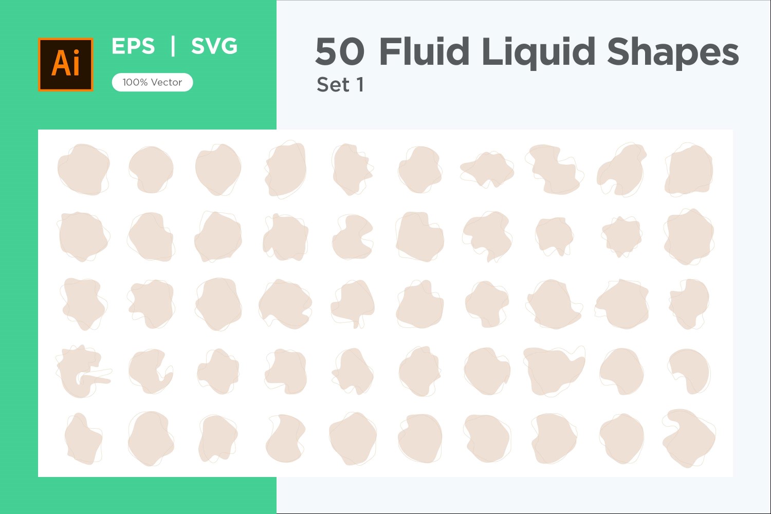 Fluid Liquid Shape V4 50 SET 1