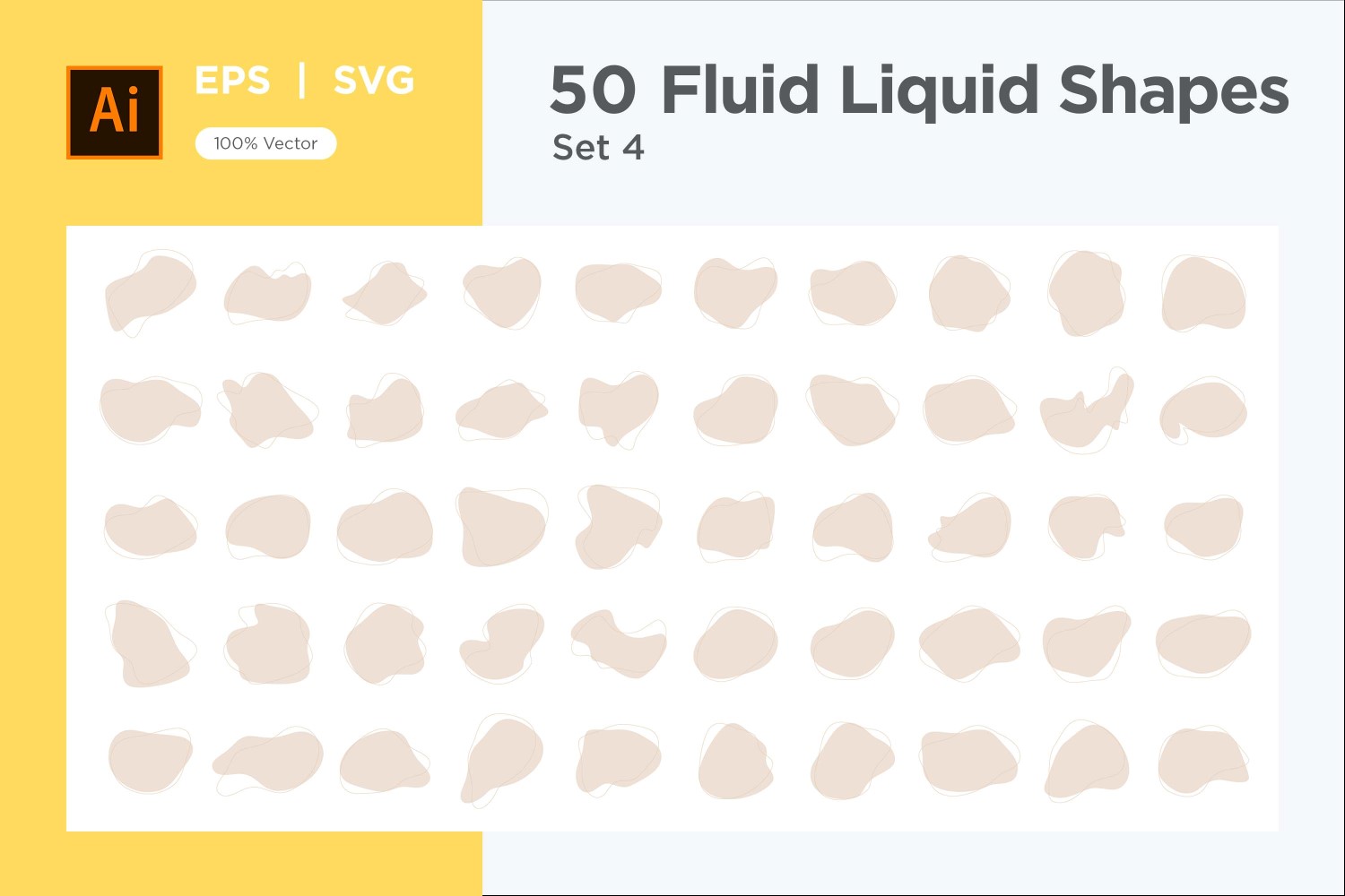 Fluid Liquid Shape V4 50 SET 4