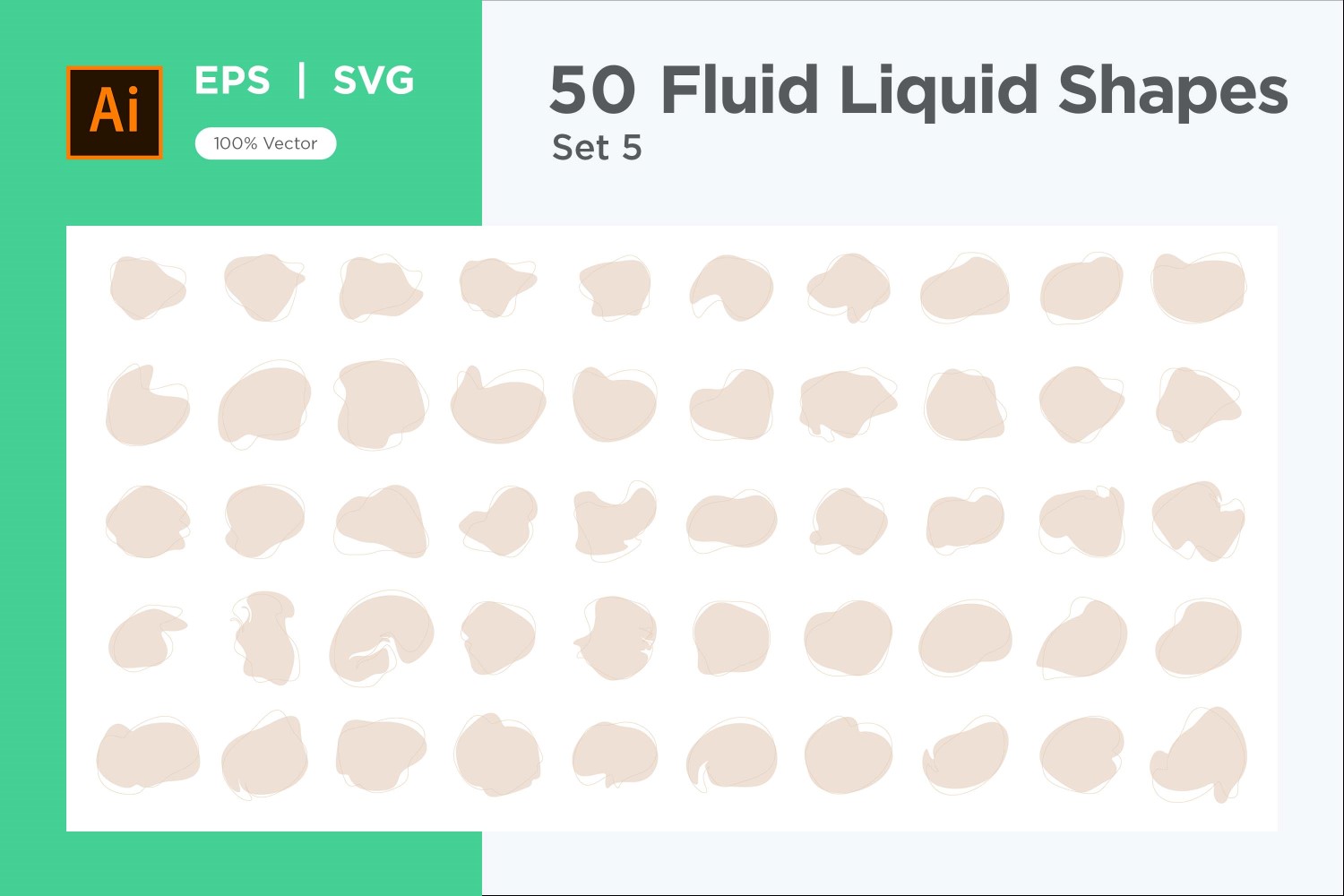 Fluid Liquid Shape V4 50 SET 5