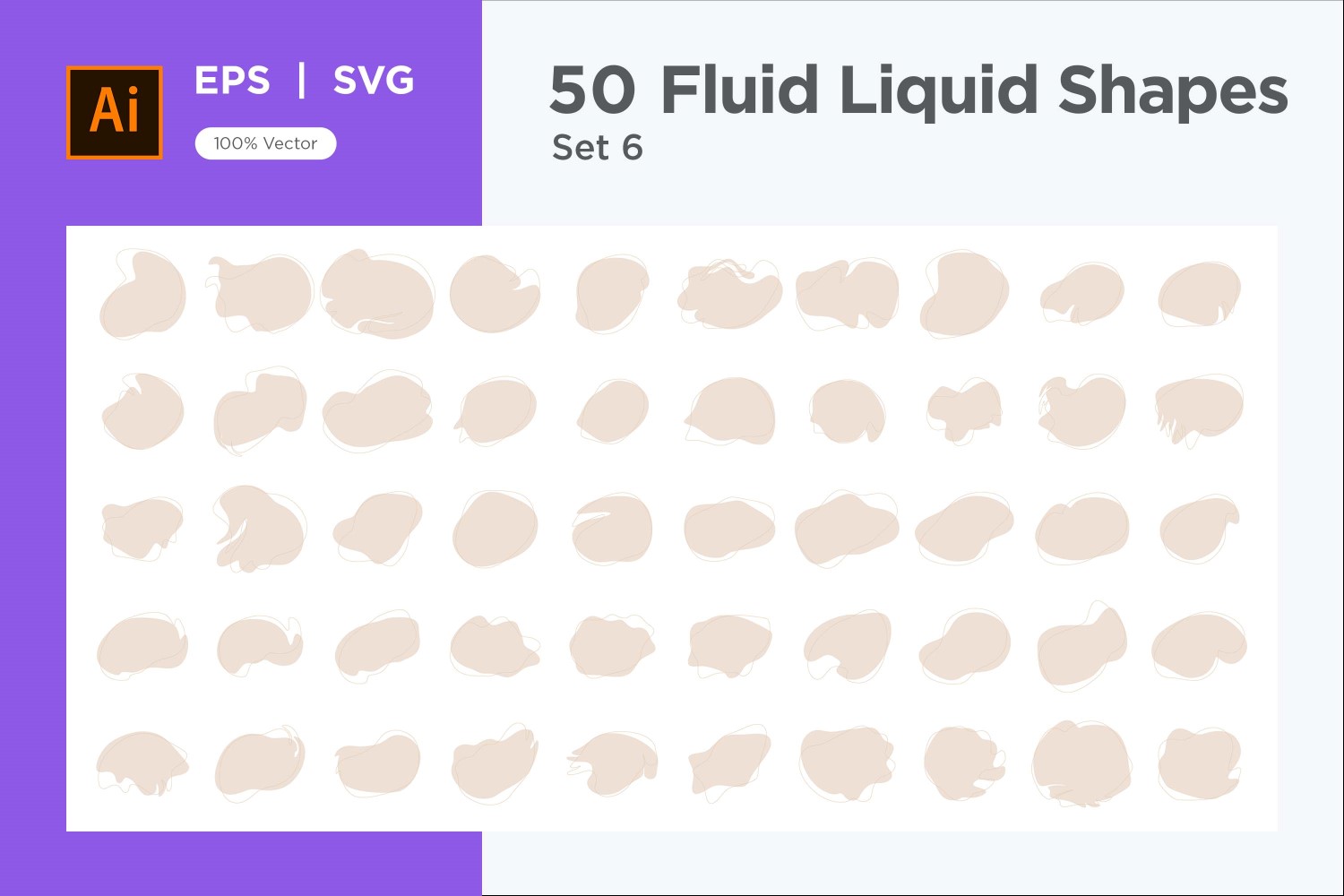 Fluid Liquid Shape V4 50 SET 6