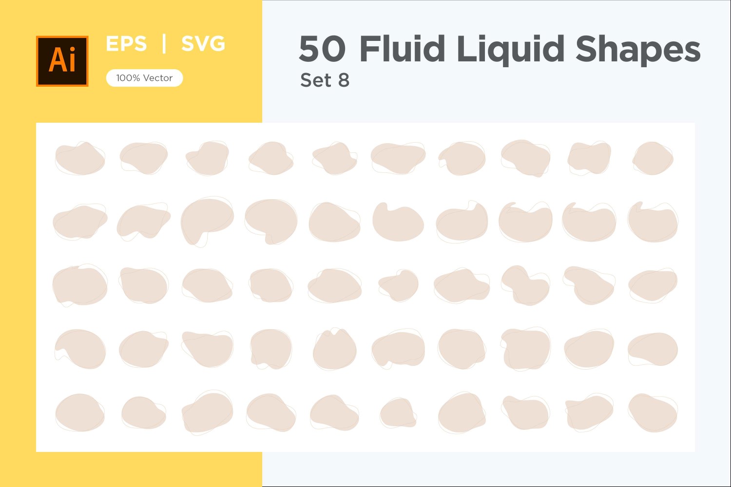 Fluid Liquid Shape V4 50 SET 8