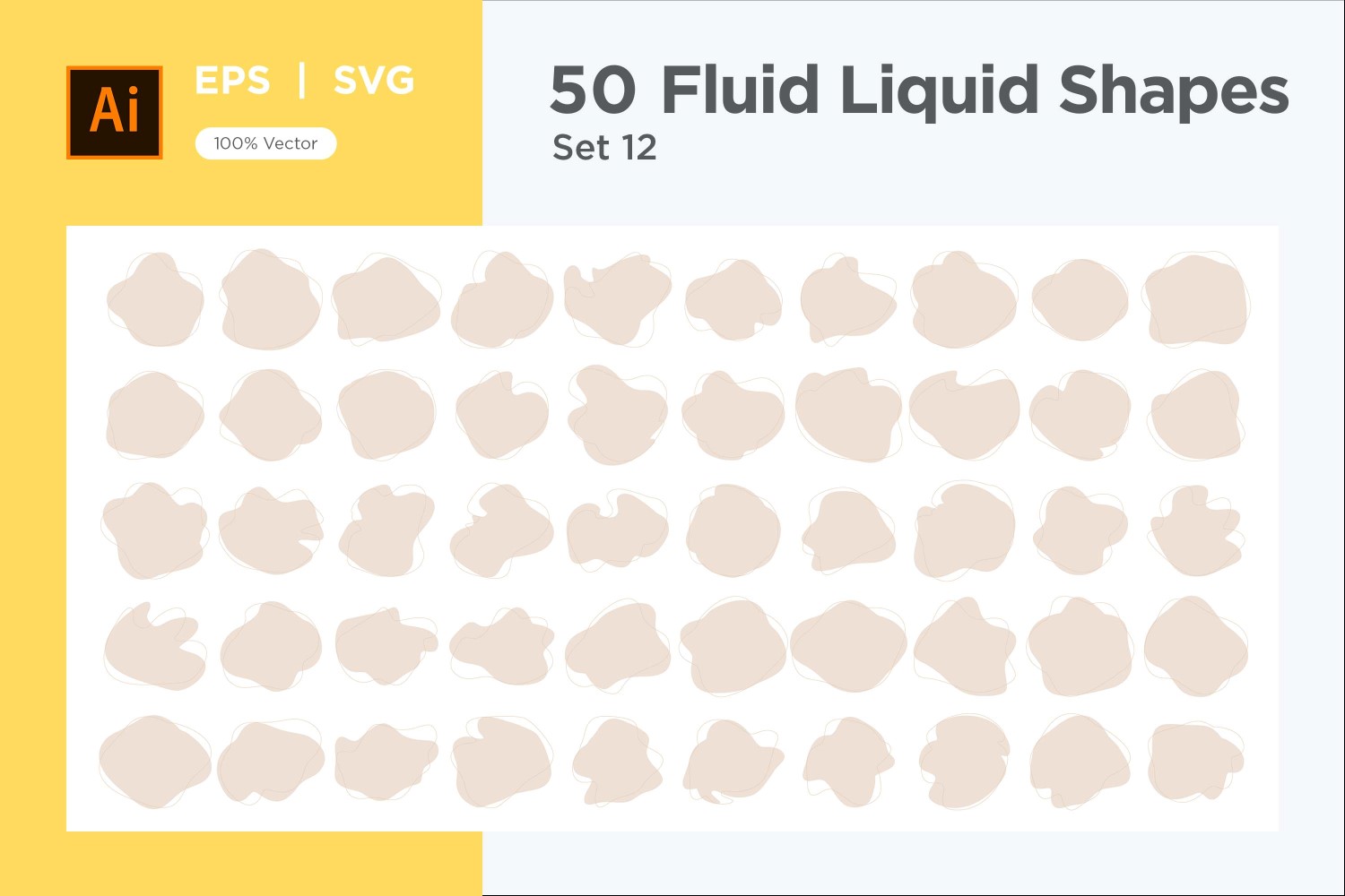 Fluid Liquid Shape V4 50 SET 12