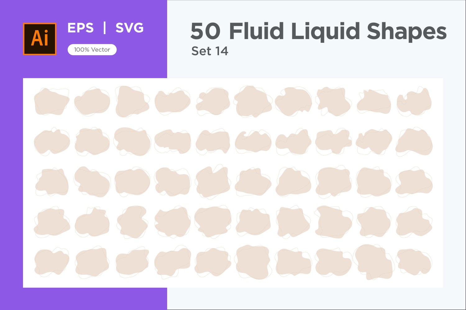 Fluid Liquid Shape V4 50 SET 14