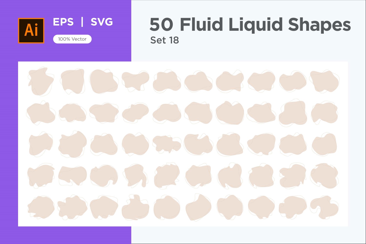 Fluid Liquid Shape V4 50 SET 18