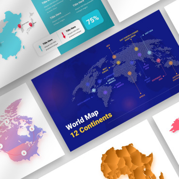 Map North PowerPoint Templates 342073