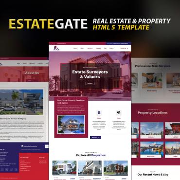 Estate House Responsive Website Templates 342107