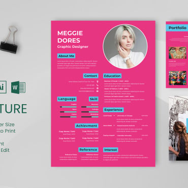 Clean Creative Resume Templates 342127