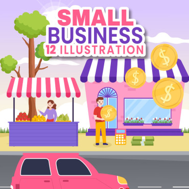 Business Shop Illustrations Templates 342189