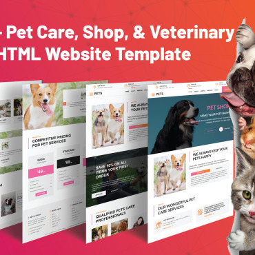 Animals Cat Responsive Website Templates 342266