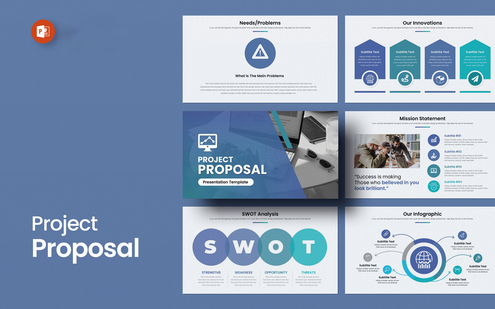 Project Proposal Powerpoint Presentation Template 3979