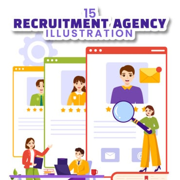Agency Recruitment Illustrations Templates 342335
