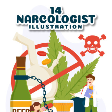 Narcotic Alcohol Illustrations Templates 342341