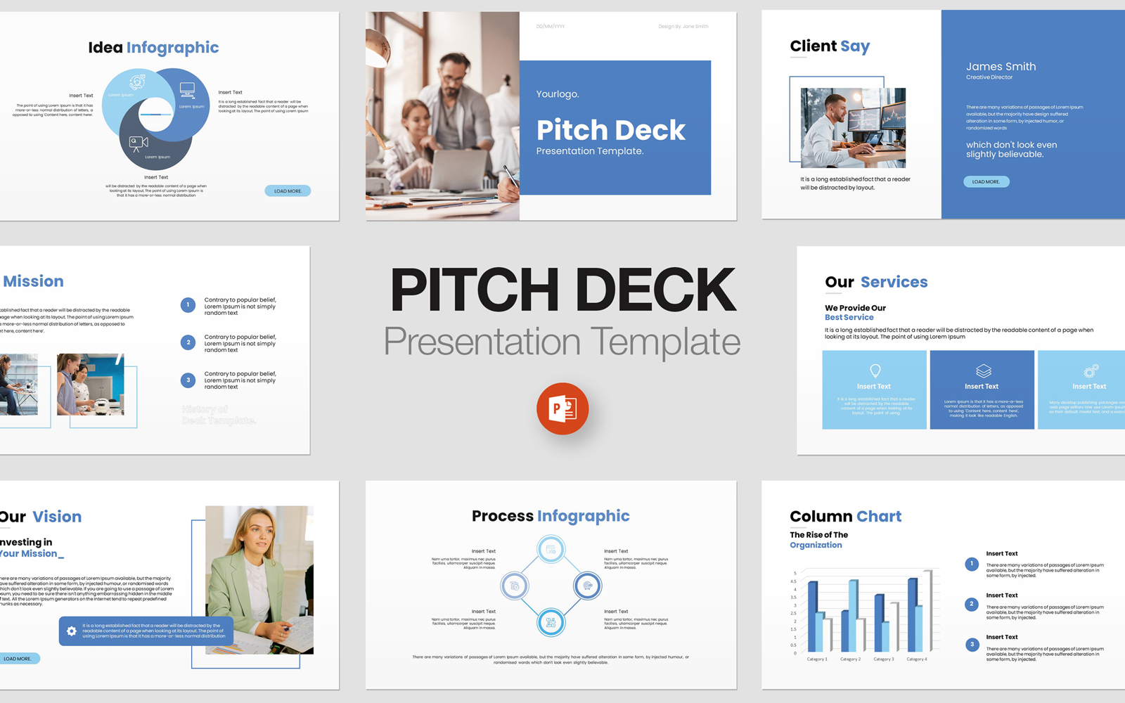 Business Pitch Deck PowerPoint presentation template