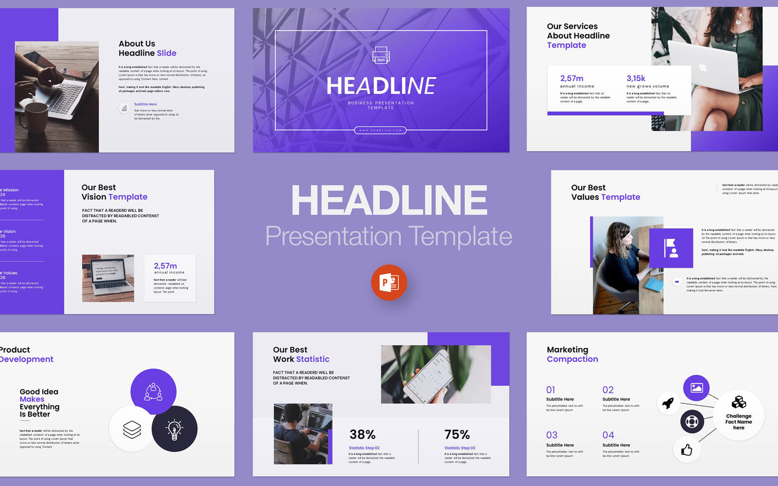 Headline PowerPoint presentation template