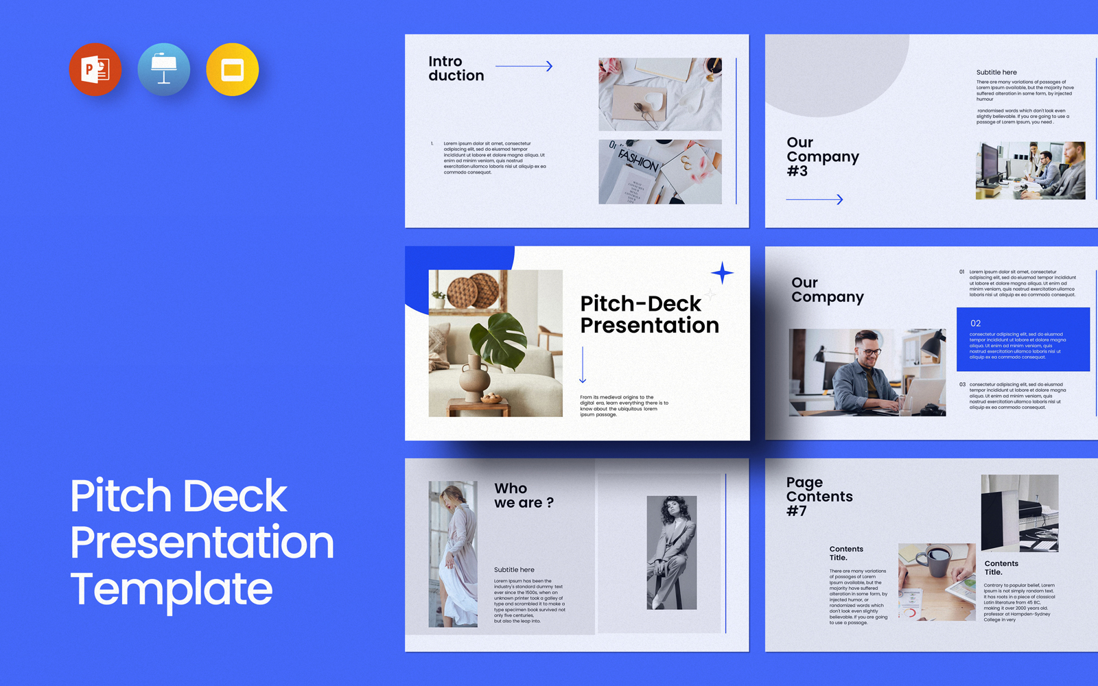 Business Deck Presentation Layout