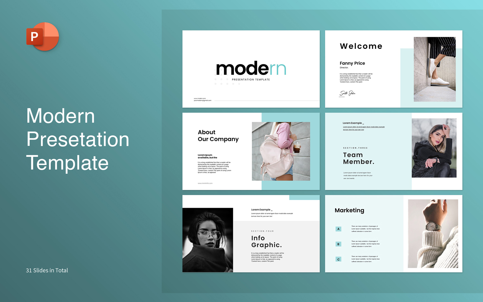 Modern presentation template