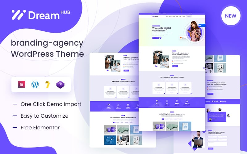 DreamHub - Branding Agency WordPress Theme