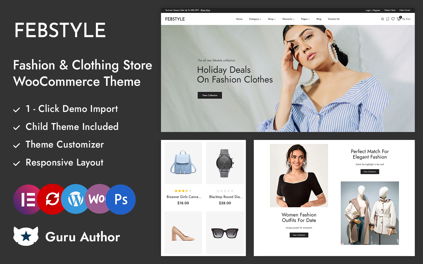 FEBSTYLE - Fashion and Clothes Store Elementor WooCommerce Responsive Theme