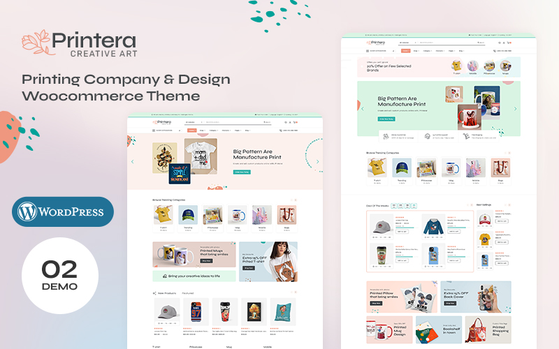 Printera - Print-on-Demand (POD) Apparel Store WooCommerce Theme