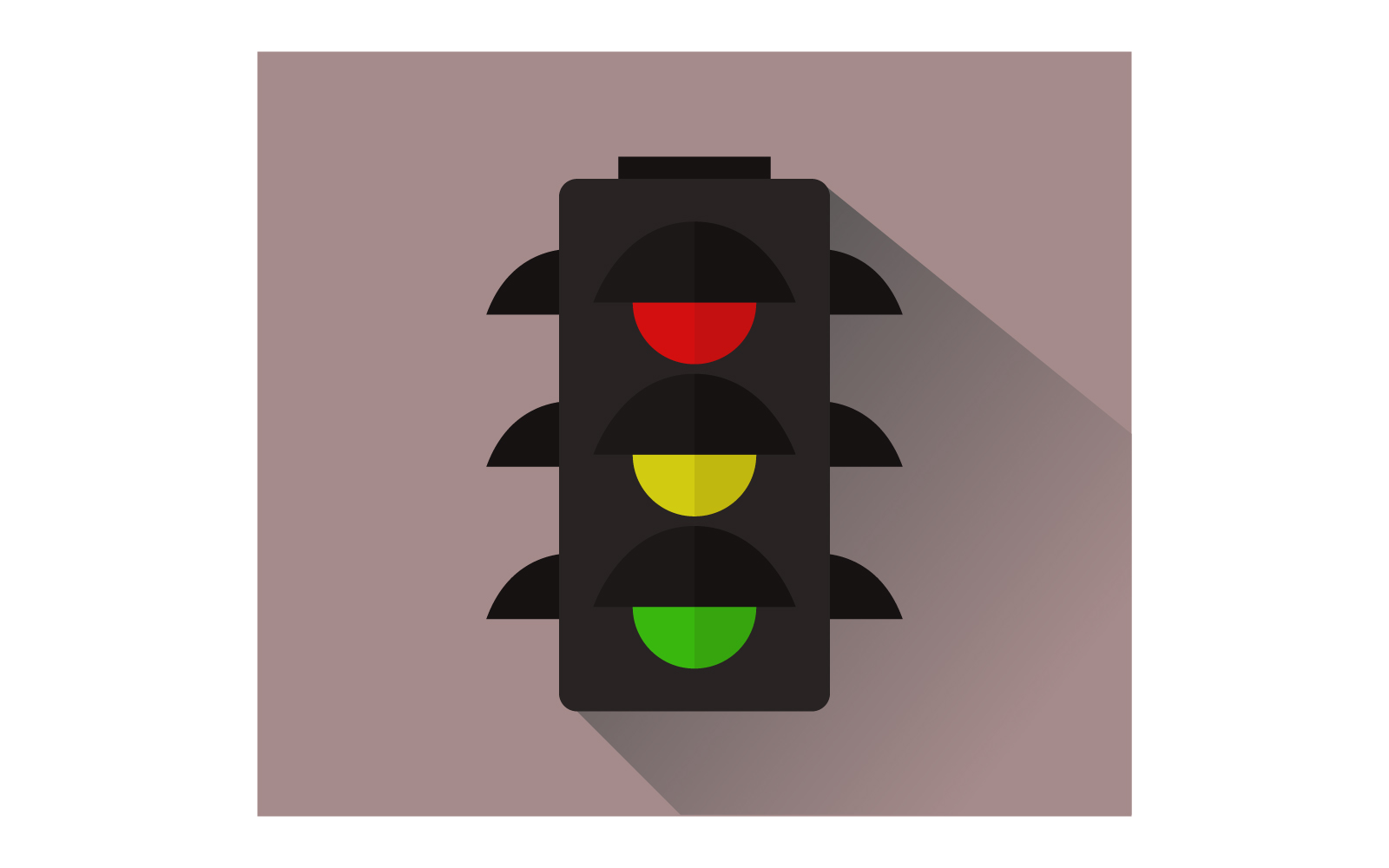 illustration-of-traffic-light-in-retro-cartoon-character-with-traffic