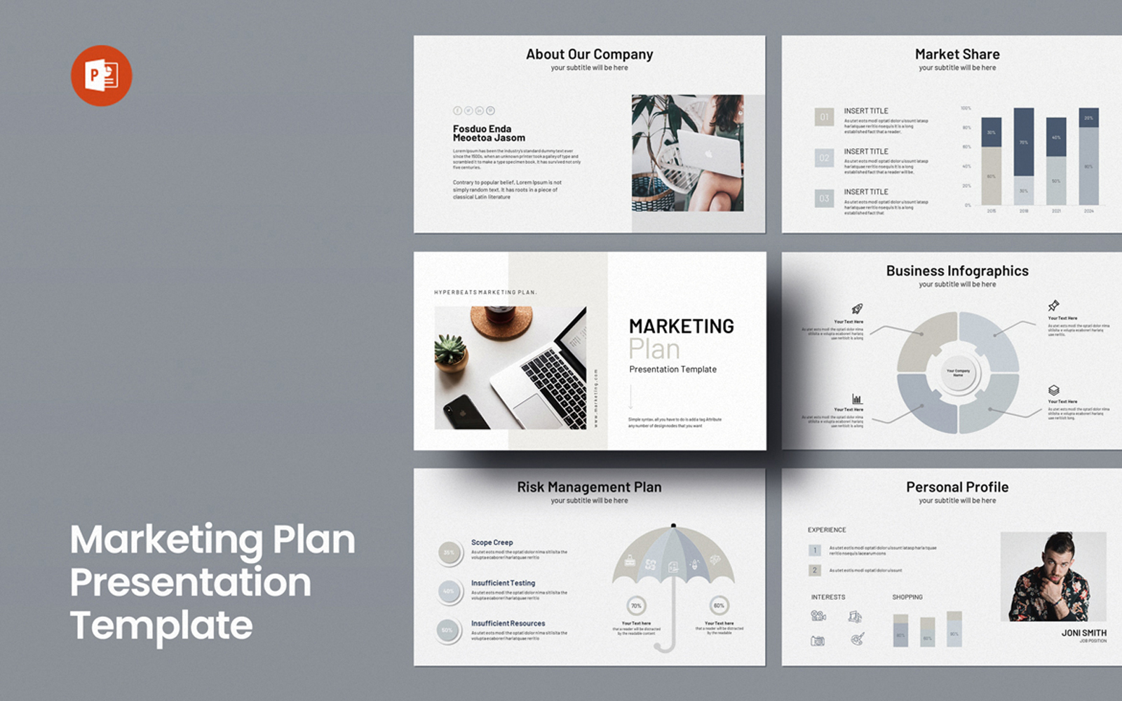 Marketing Plan Layout Template