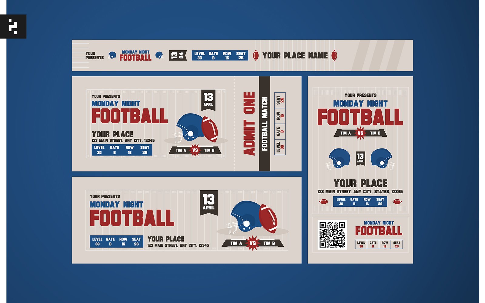 American Footbal Match Ticket