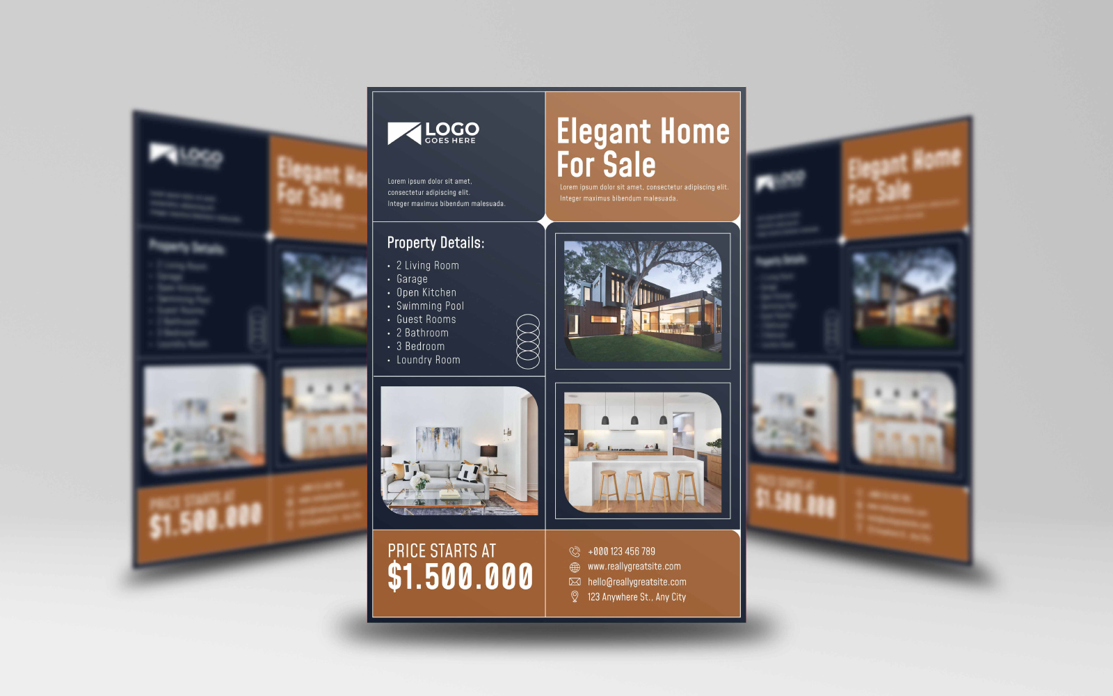 Elegant Home For sale Flyer Template