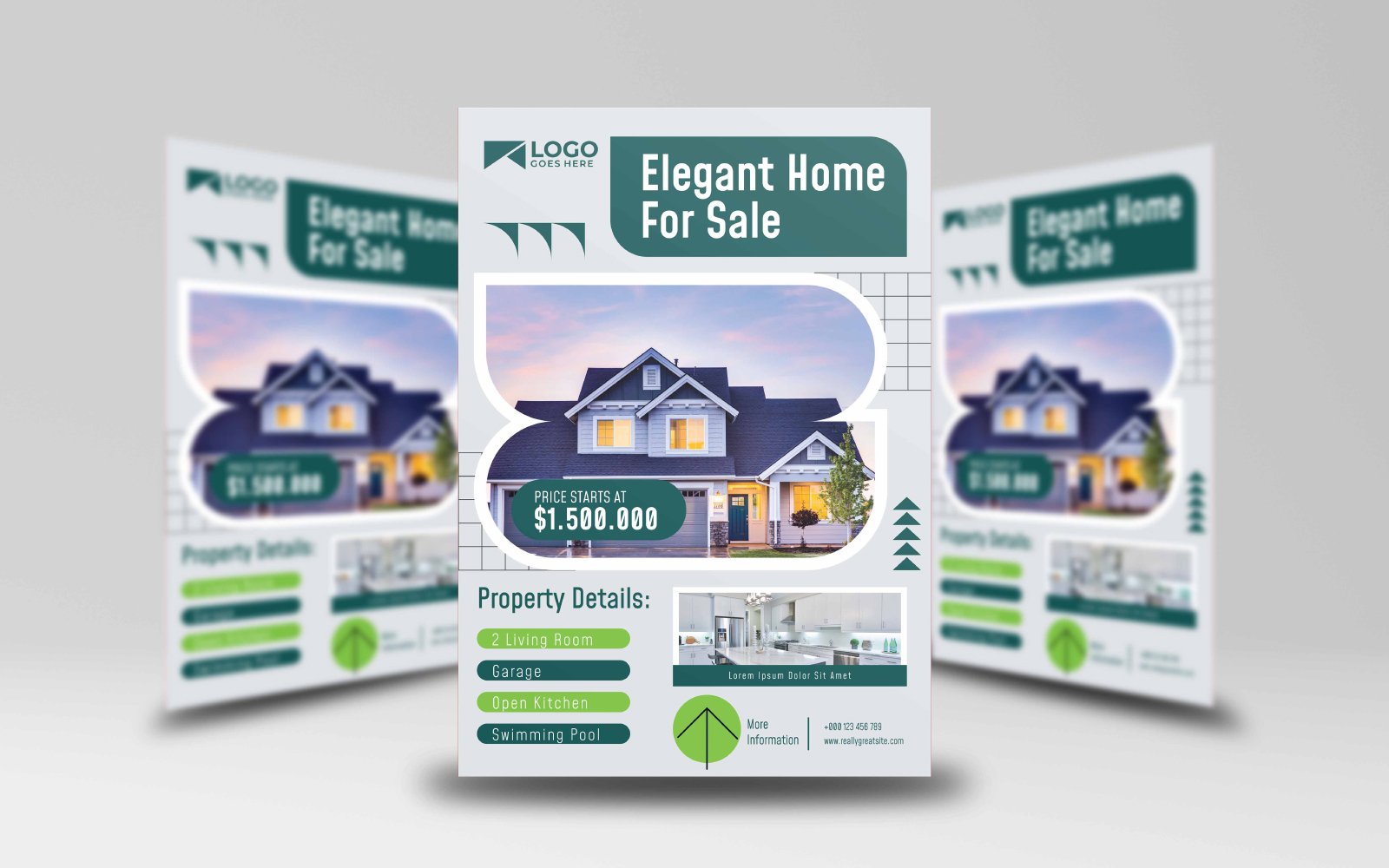 Elegant Home For sale Flyer Template 3