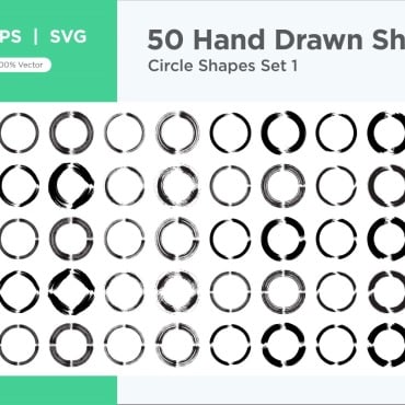 Circle Shape Vectors Templates 342532