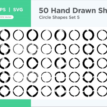 Circle Shape Vectors Templates 342543