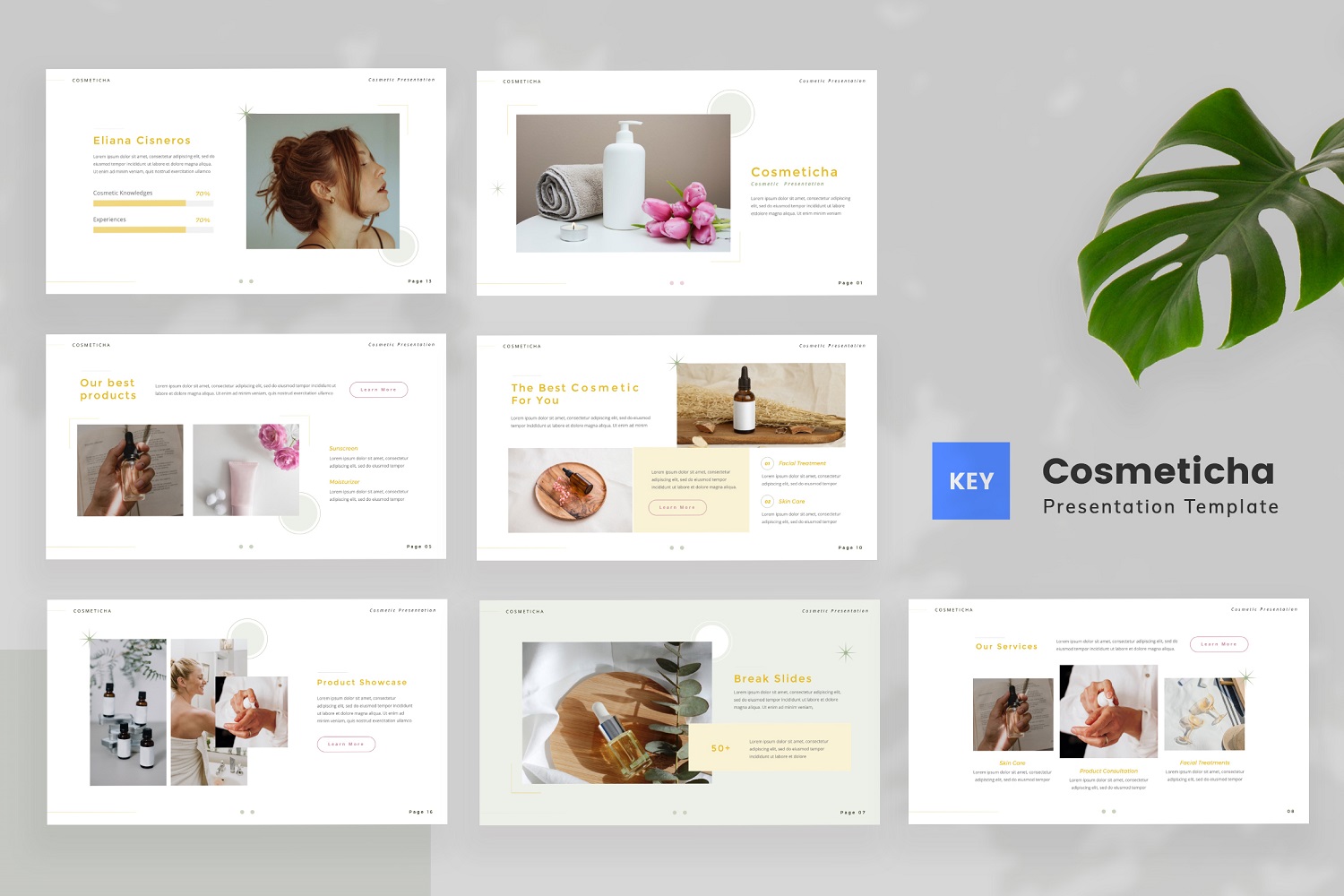 Cosmeticha — Cosmetic Keynote Template