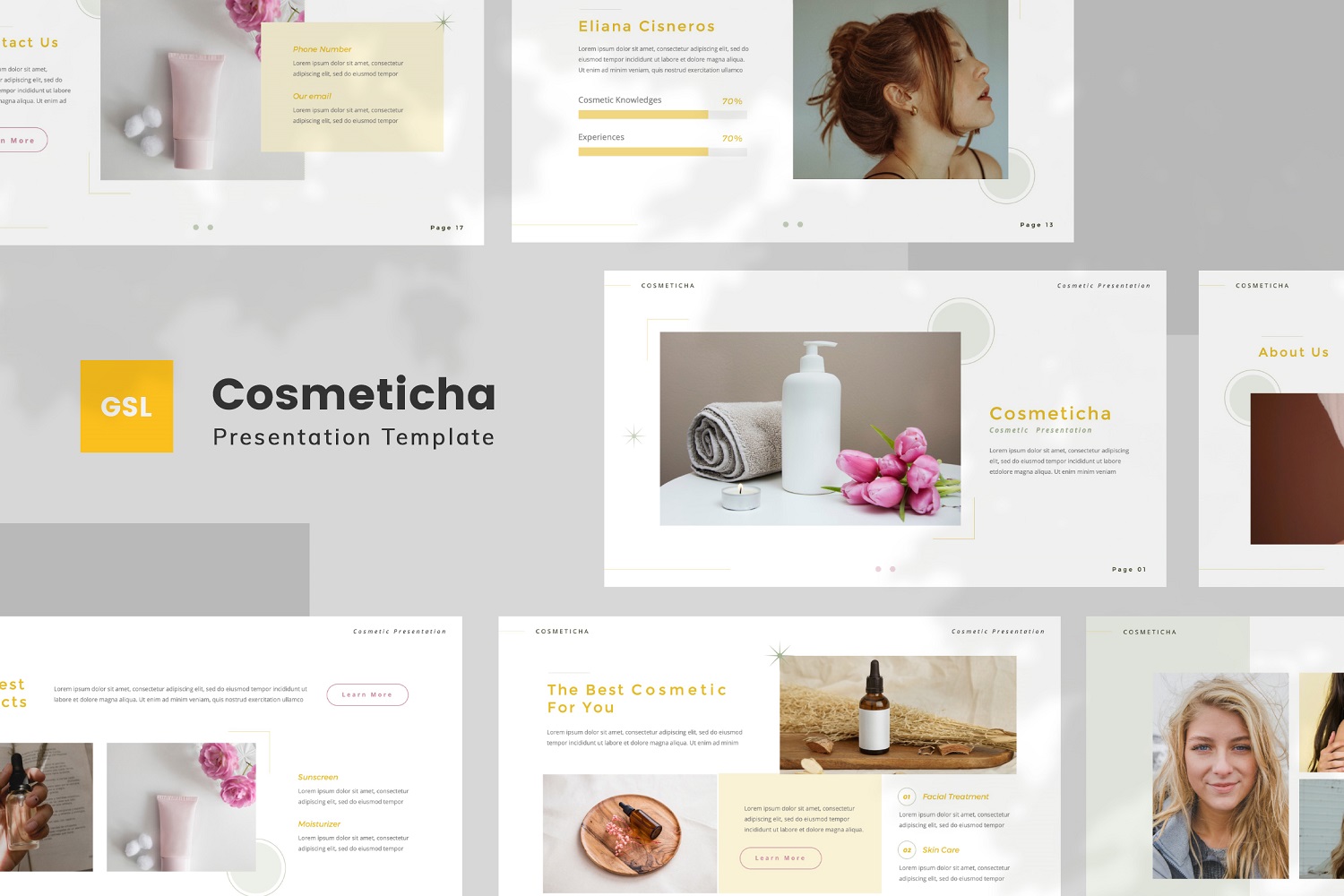 Cosmeticha — Cosmetic Google Slides Template