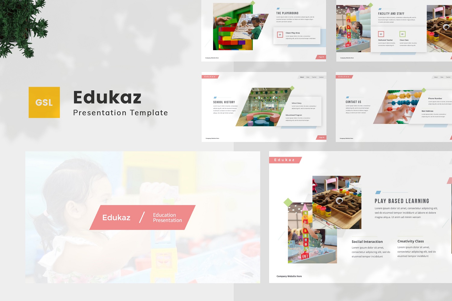 Edukaz — Kindergarten Google Slides Template