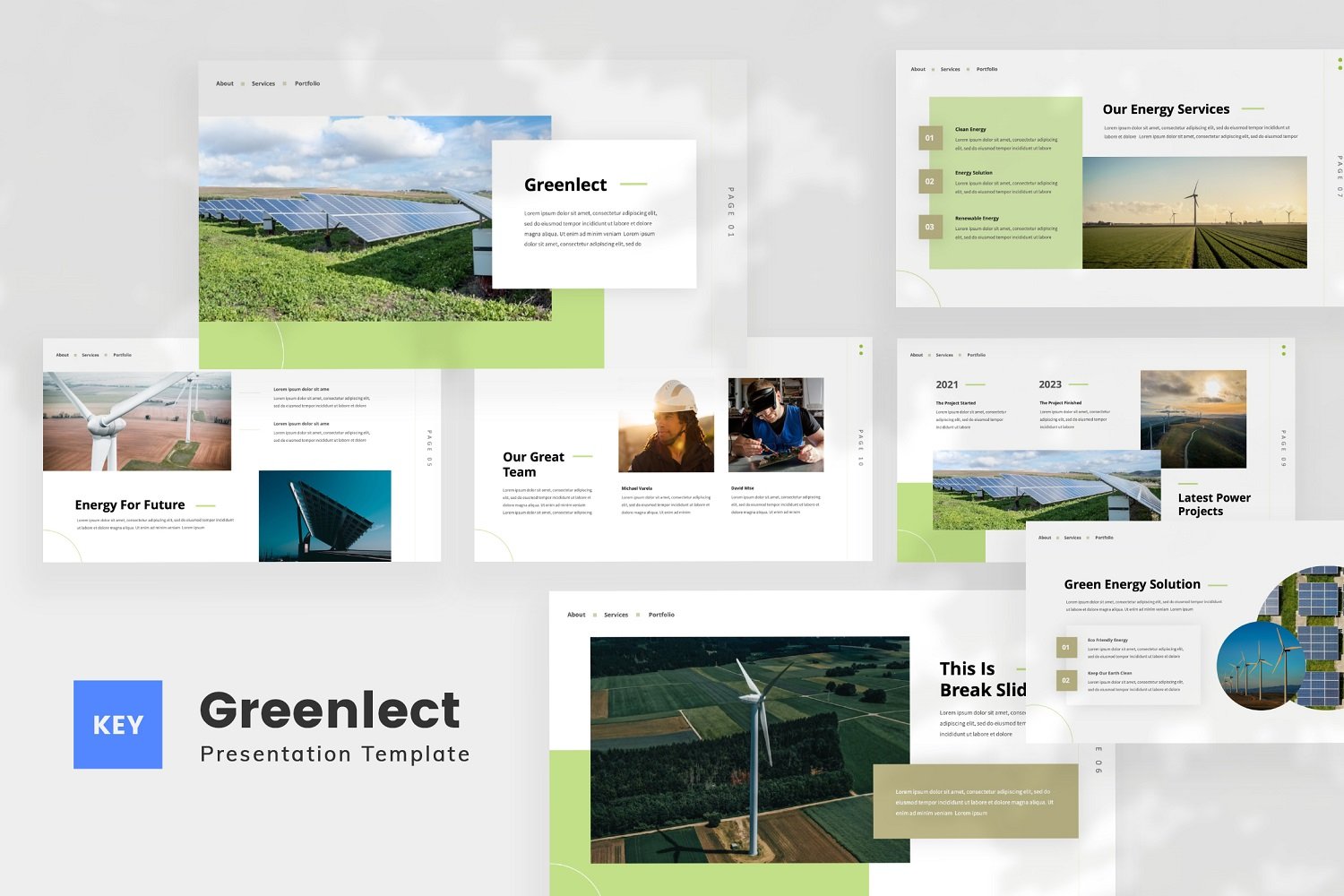 Greenlect — Renewable Energy Keynote Template