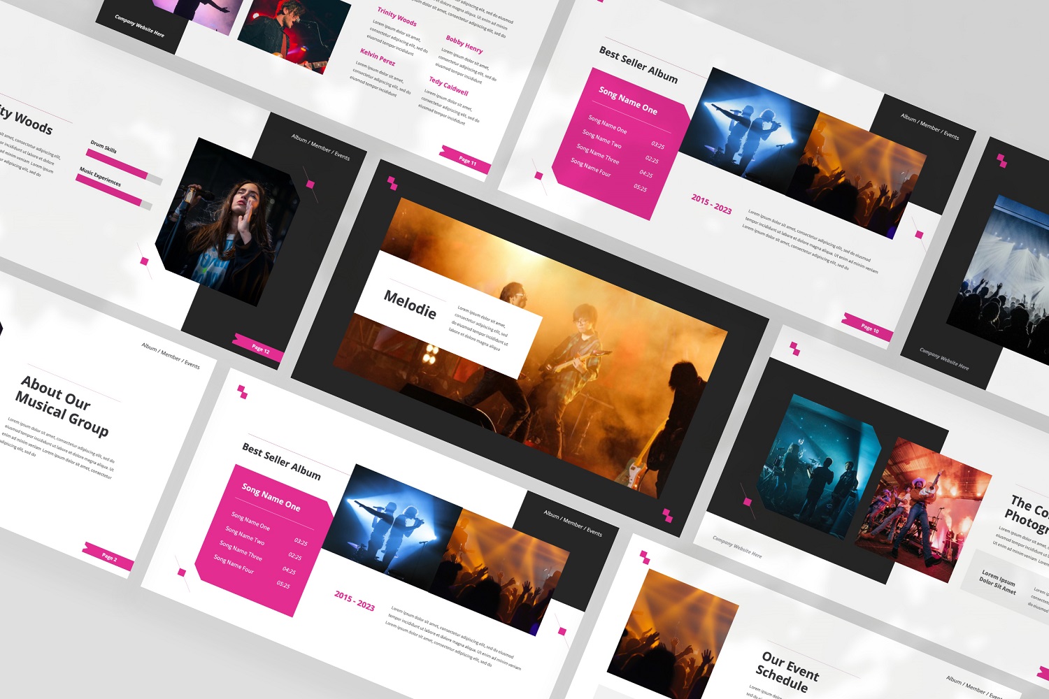 Melodie — Musical Band Keynote Template