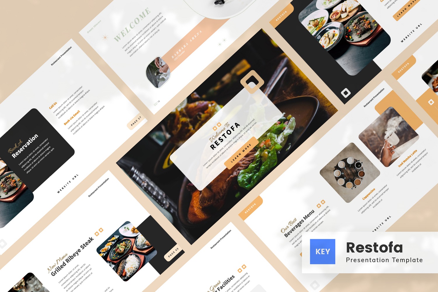 Restofa — Restaurant Keynote Template