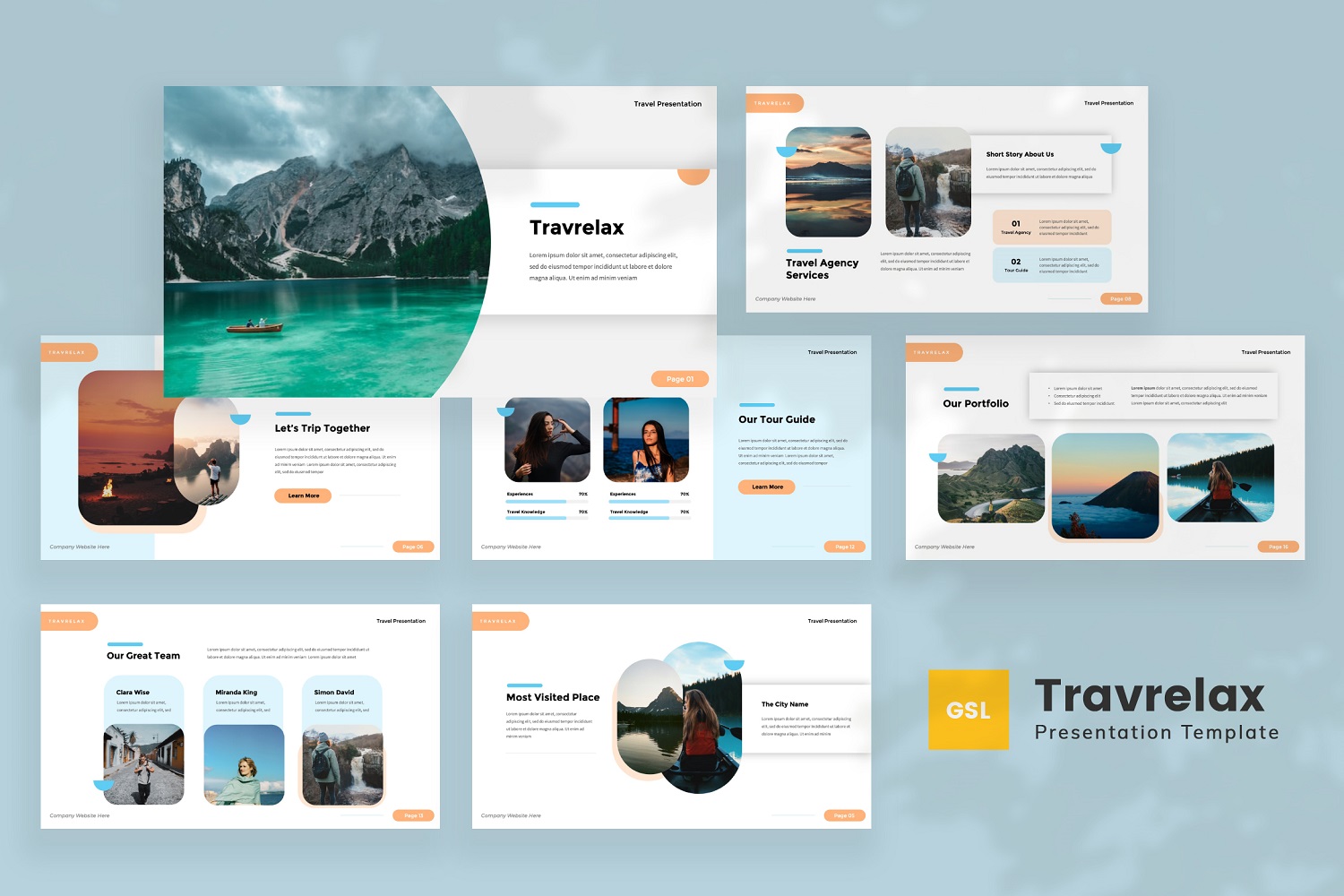 Travrelax — Travel Google Slides Template