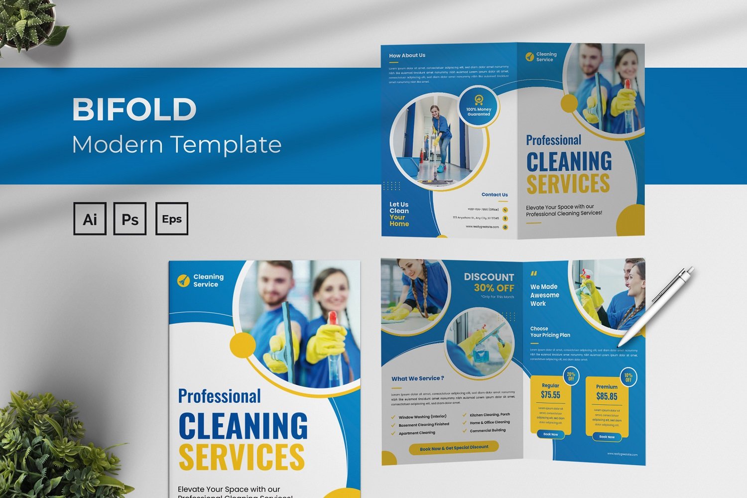 Cleaning Services Bifold Brochure