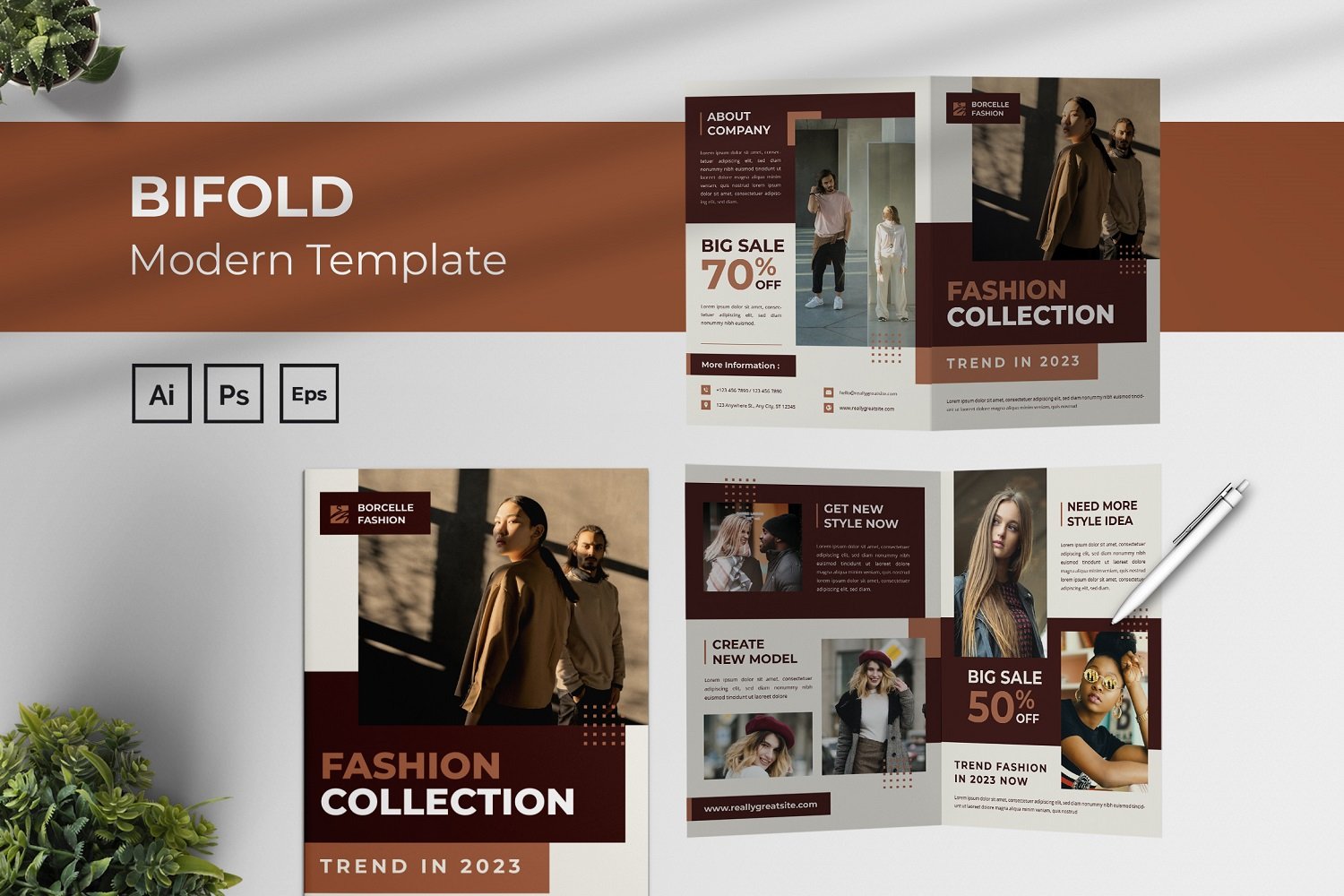 Fashion Collection Bifold Brochure