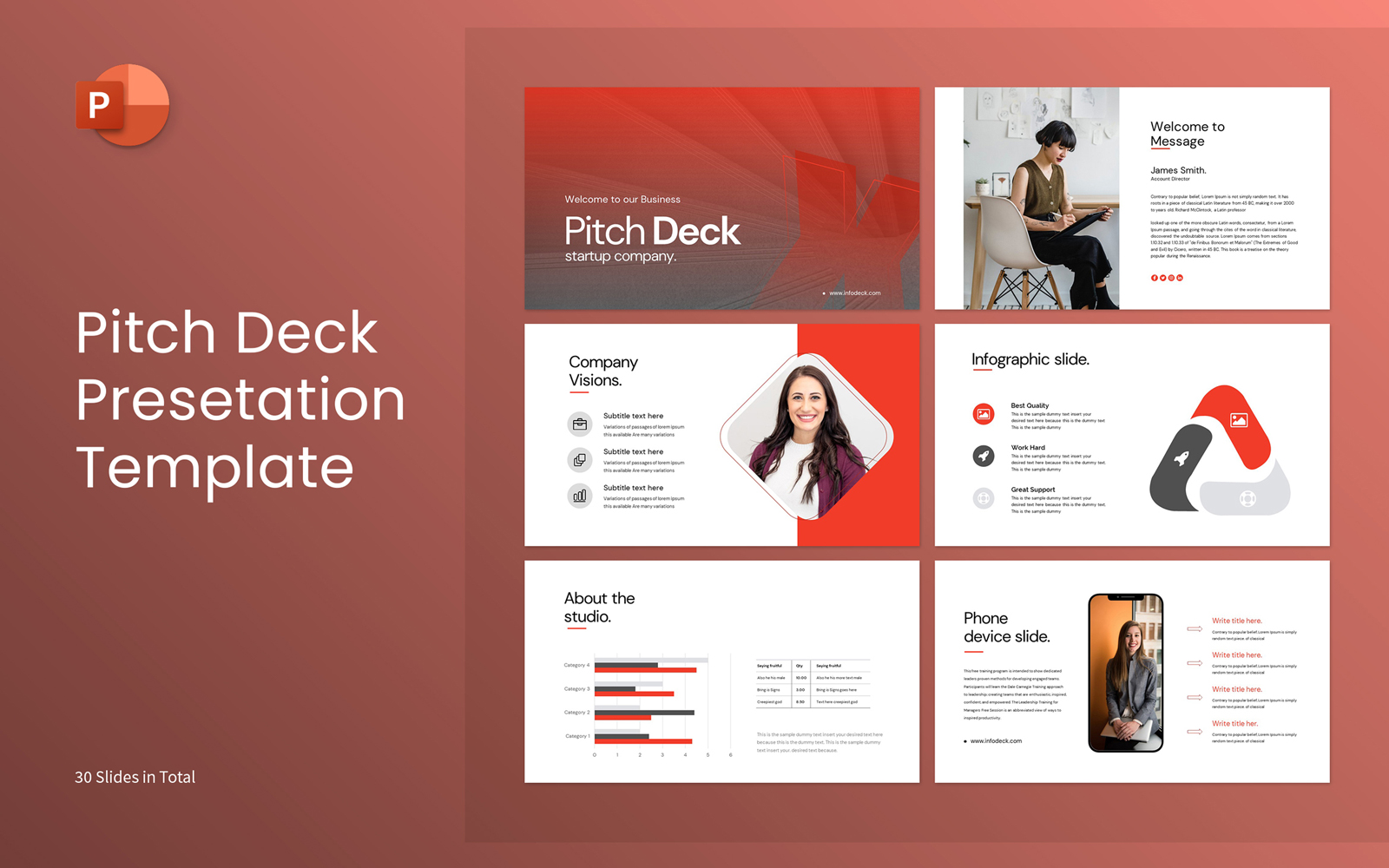 Business Pitch Deck  Presentation Template