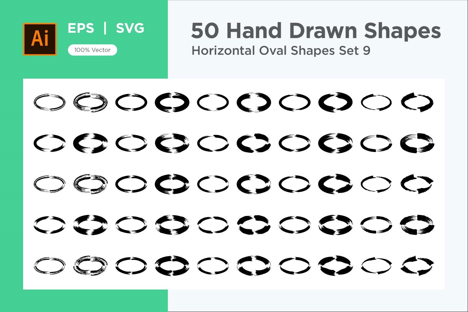 Horizontal Oval Shape 50_Set V 9