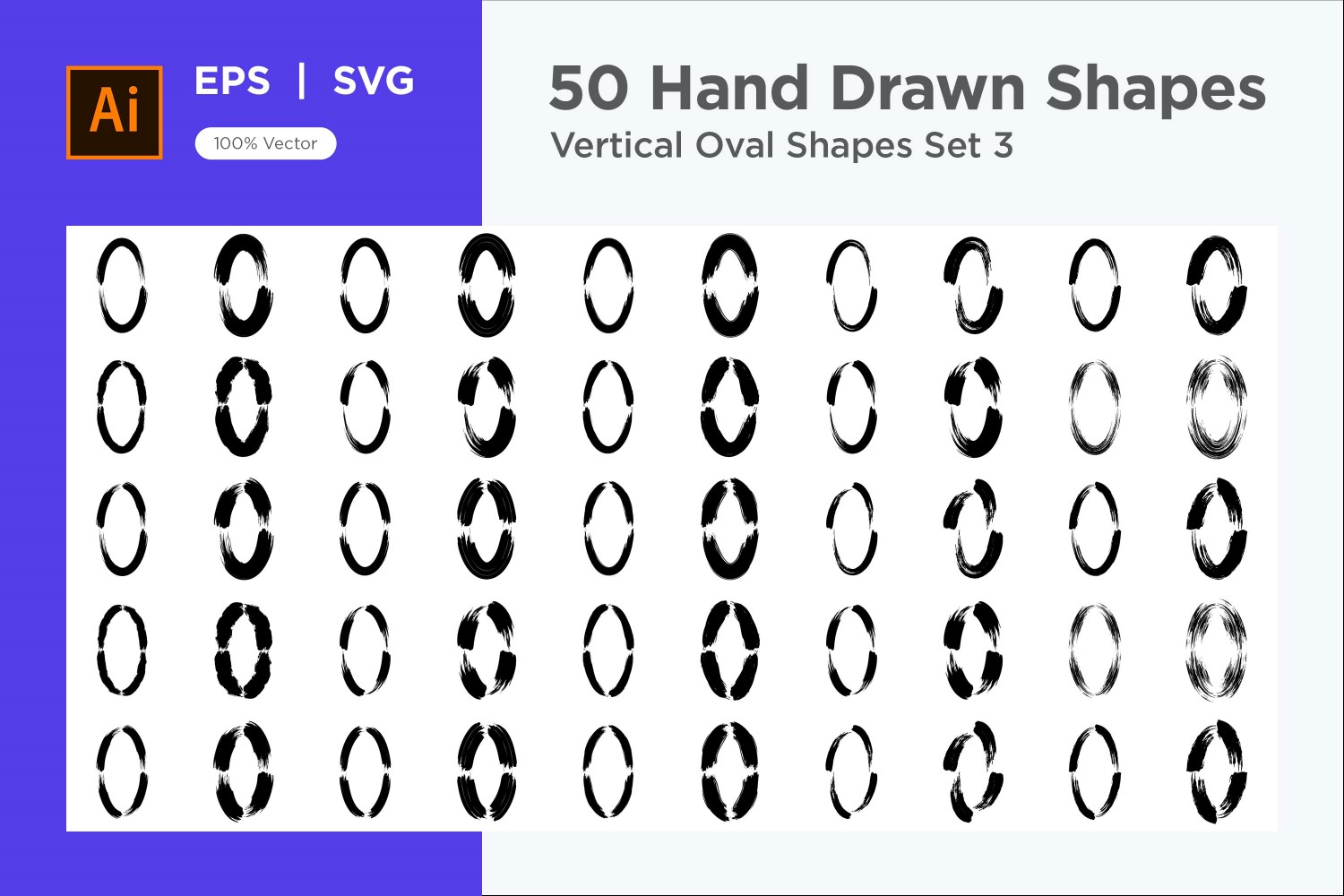 Vertical Oval Shape 50_Set V 3