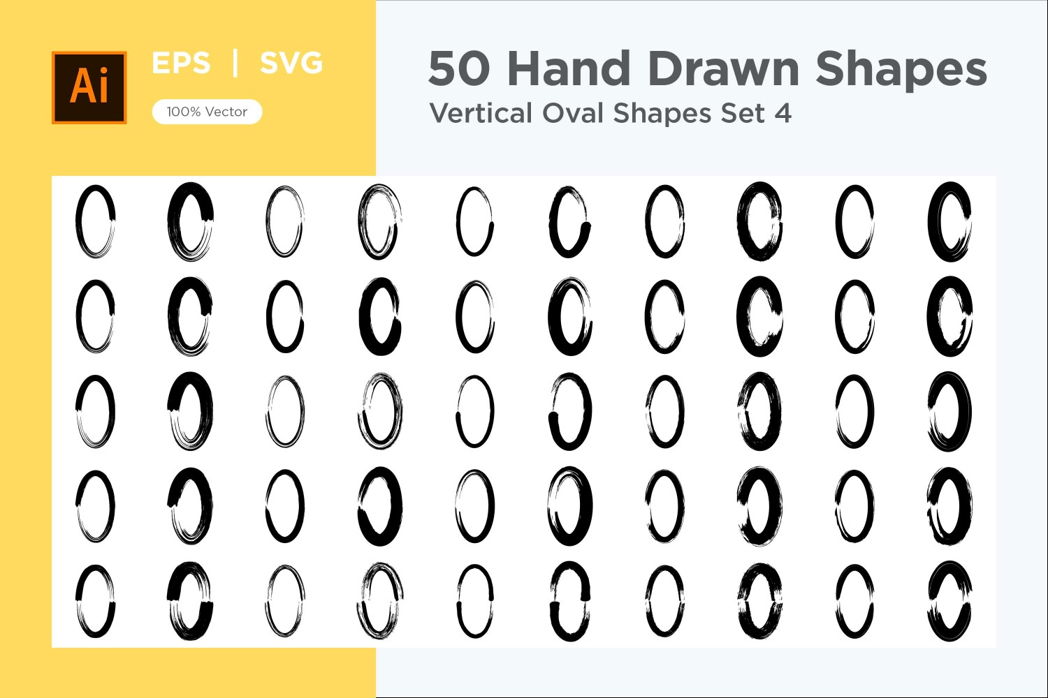 Vertical Oval Shape 50_Set V 4
