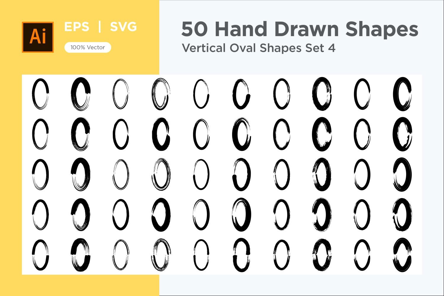 Vertical Oval Shape 50_Set V 4