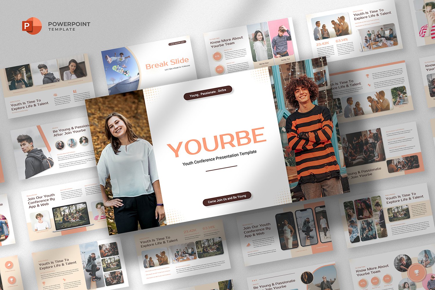 Yourbe - Youth Conference Powerpoint Template