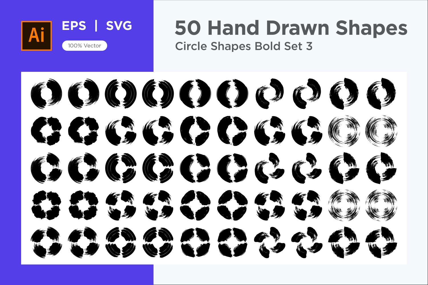 Circle Shape Bold 50_Set V 3