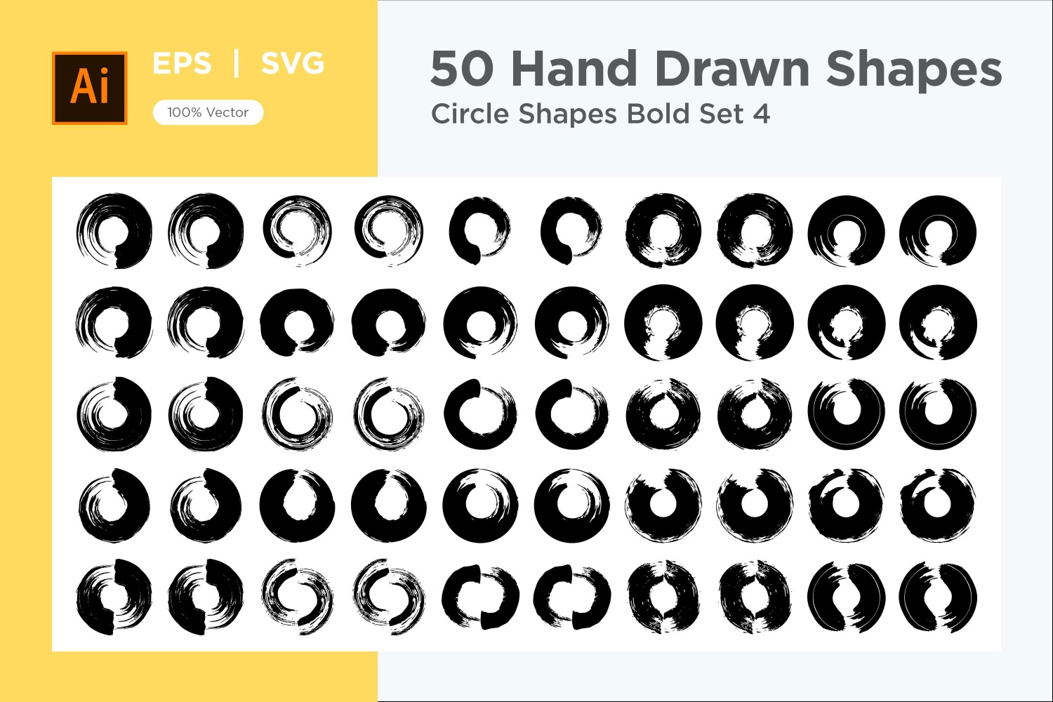 Circle Shape Bold 50_Set V 4