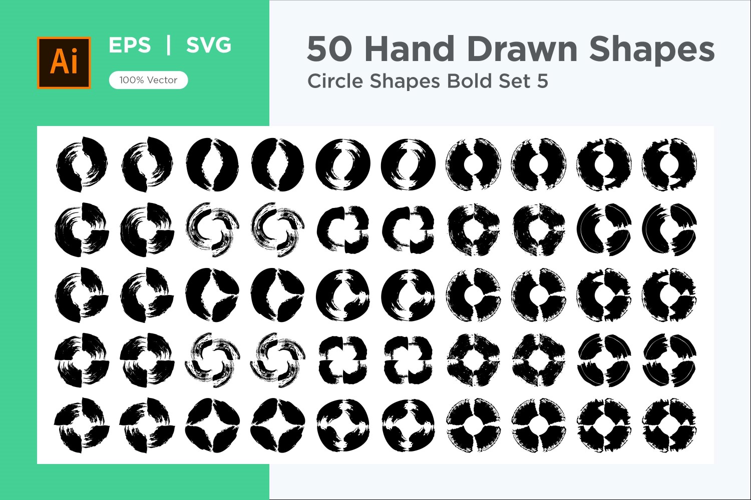 Circle Shape Bold 50_Set V 5